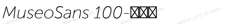 MuseoSans 100字体转换